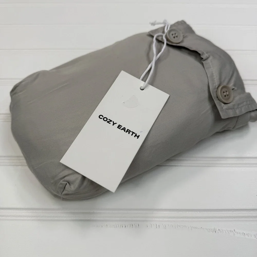 Cozy Earth King Bamboo Pillowcases Dove Grey Viscose Set 2 20